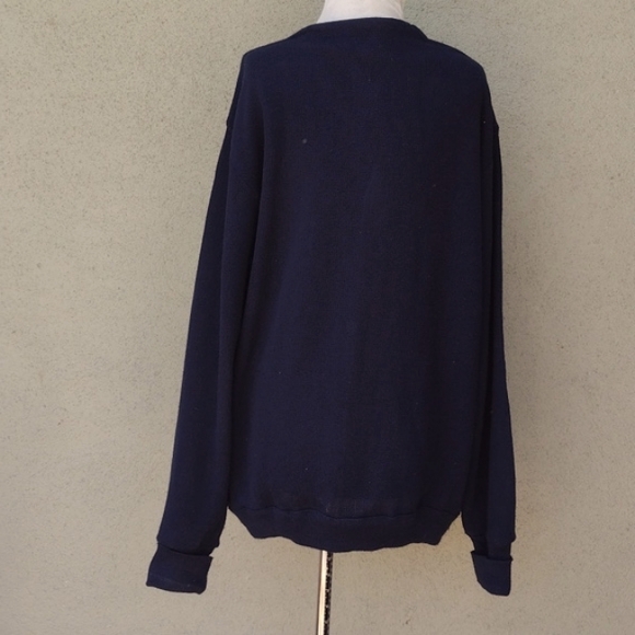 Vintage IZOD Navy Grandpa Cardigan 2XL - Picture 2 of 8